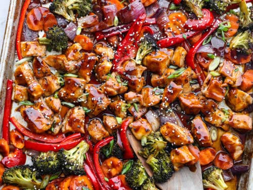 Sheet Pan Teriyaki Chicken With Vegetables  