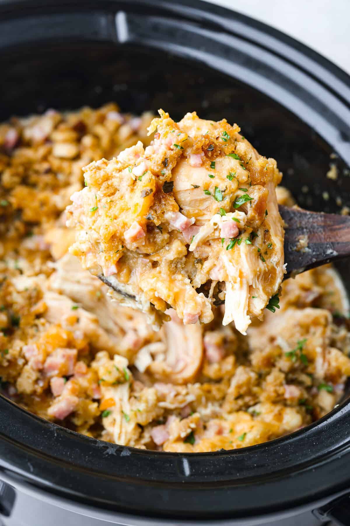 Slow Cooker Chicken Cordon Bleu