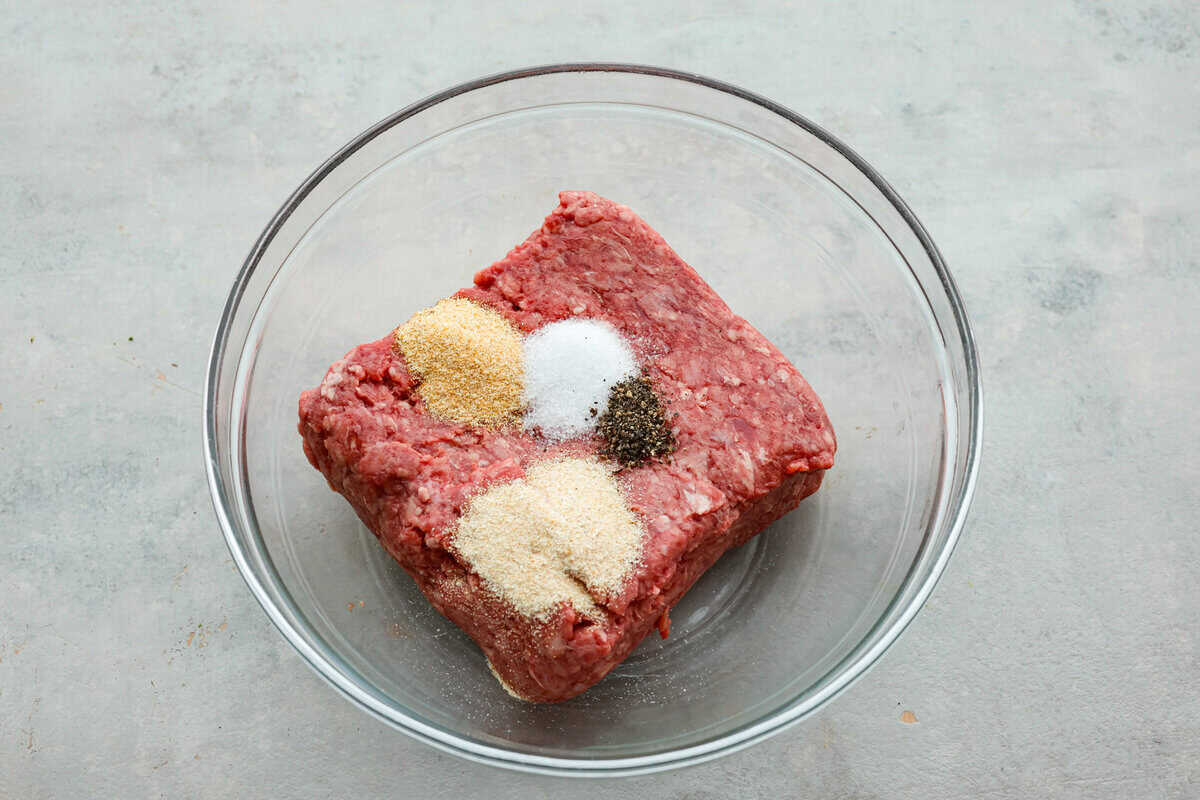 Get ready for the ultimate burger experience topped with my irresistible Secret Sauce. The flavor packed into this burger is a delicious twist on a classic favorite. Ground beef with seasonings.