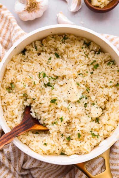 Garlic Butter Rice | The Recipe Critic