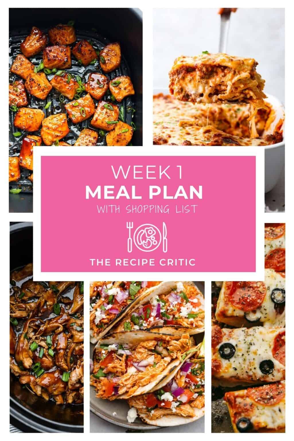 Weekly Meal Plans - The Recipe Critic