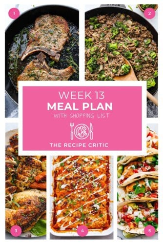 Weekly Meal Plans - Page 7 of 8 - The Recipe Critic