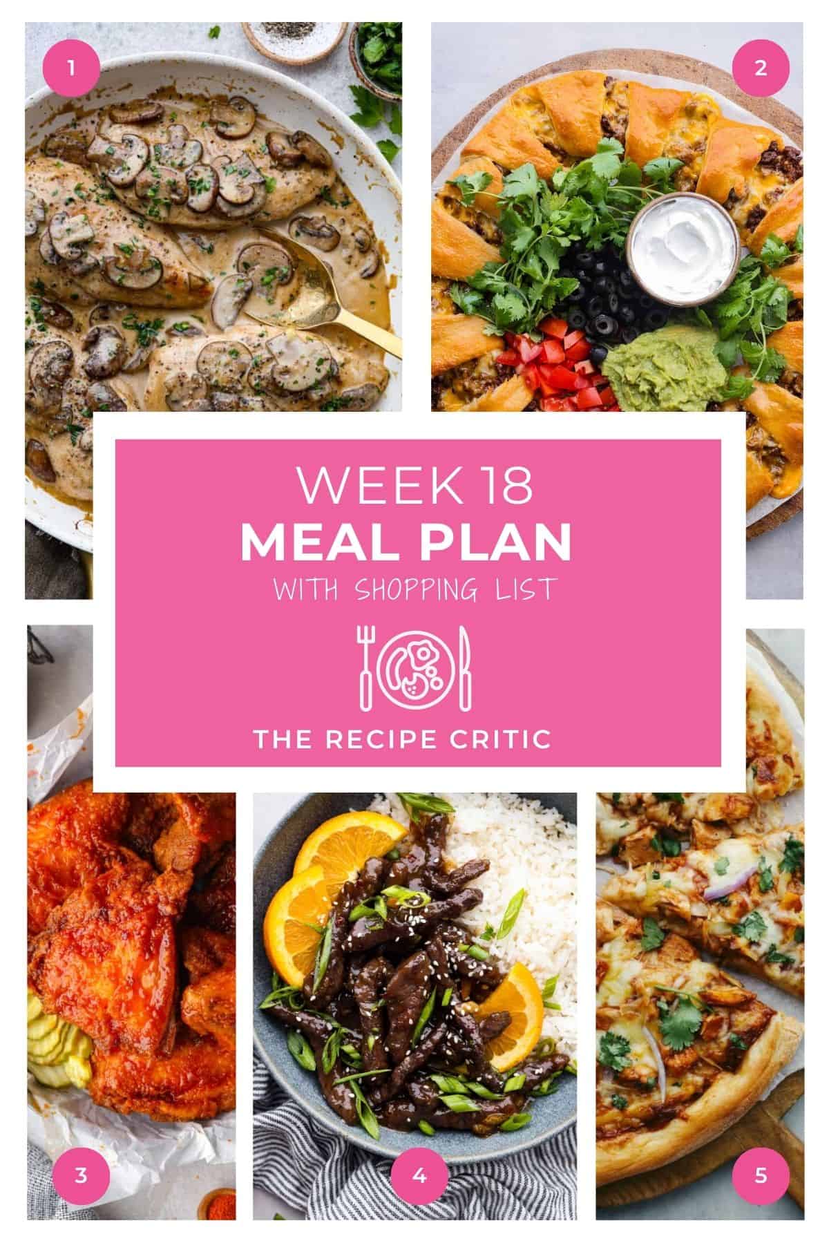 Weekly Meal Plan #18 | The Recipe Critic - Recipesedge