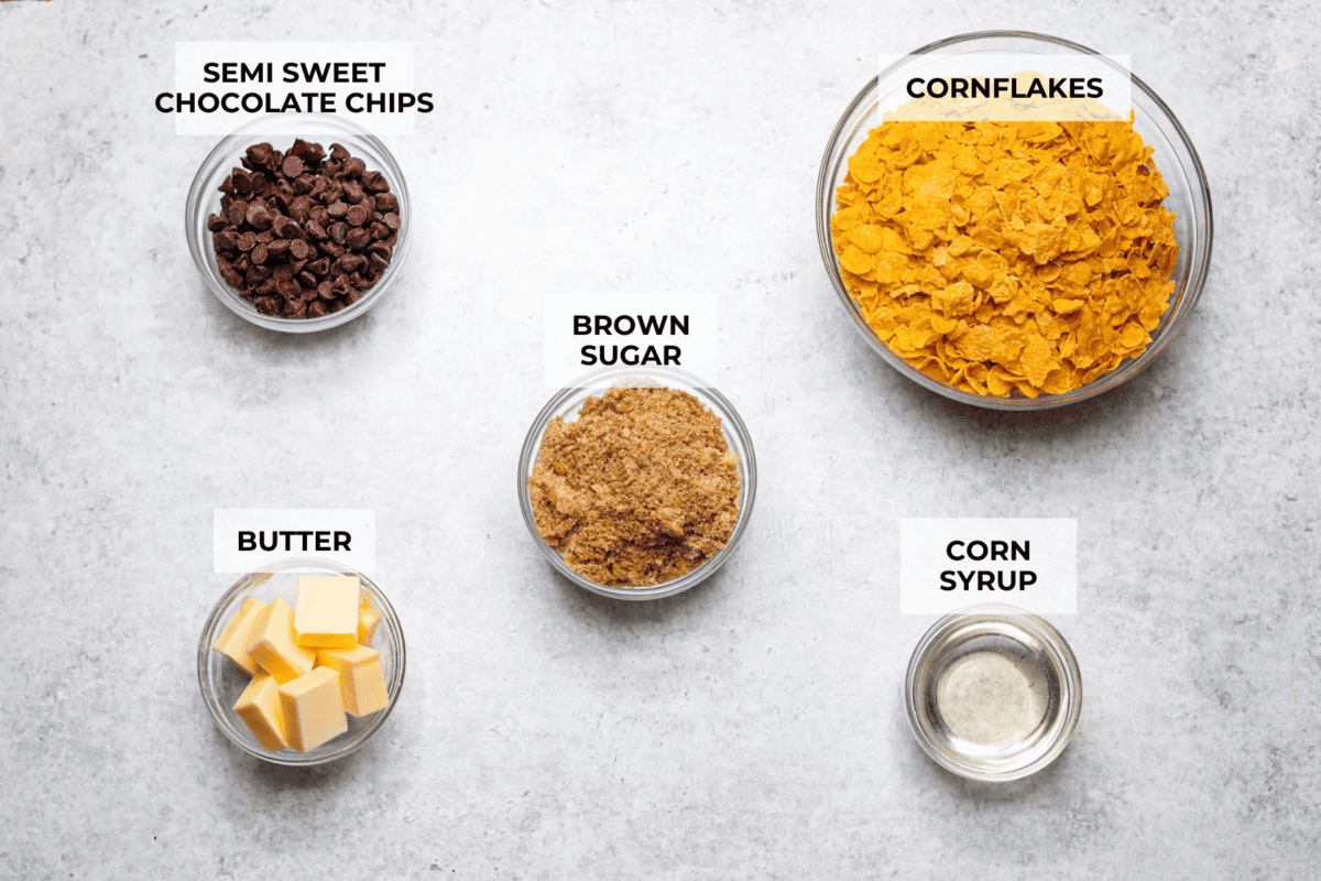 Top image of all ingredients with individual labels. 