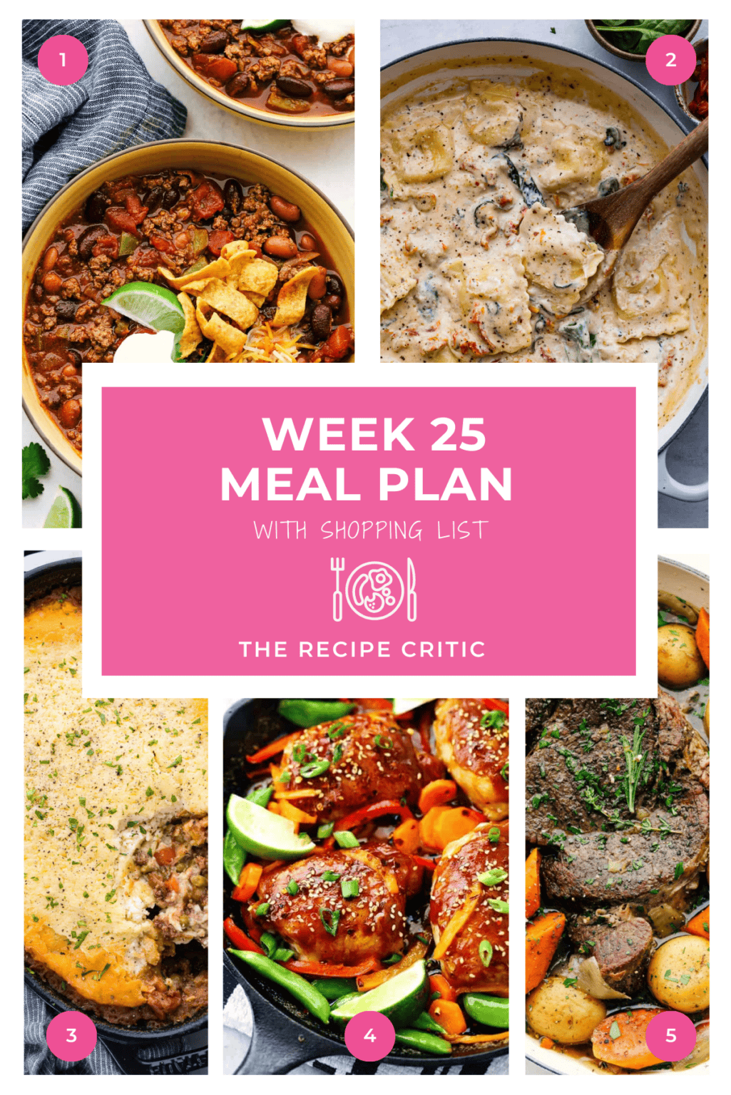 Weekly Meal Plans - The Recipe Critic