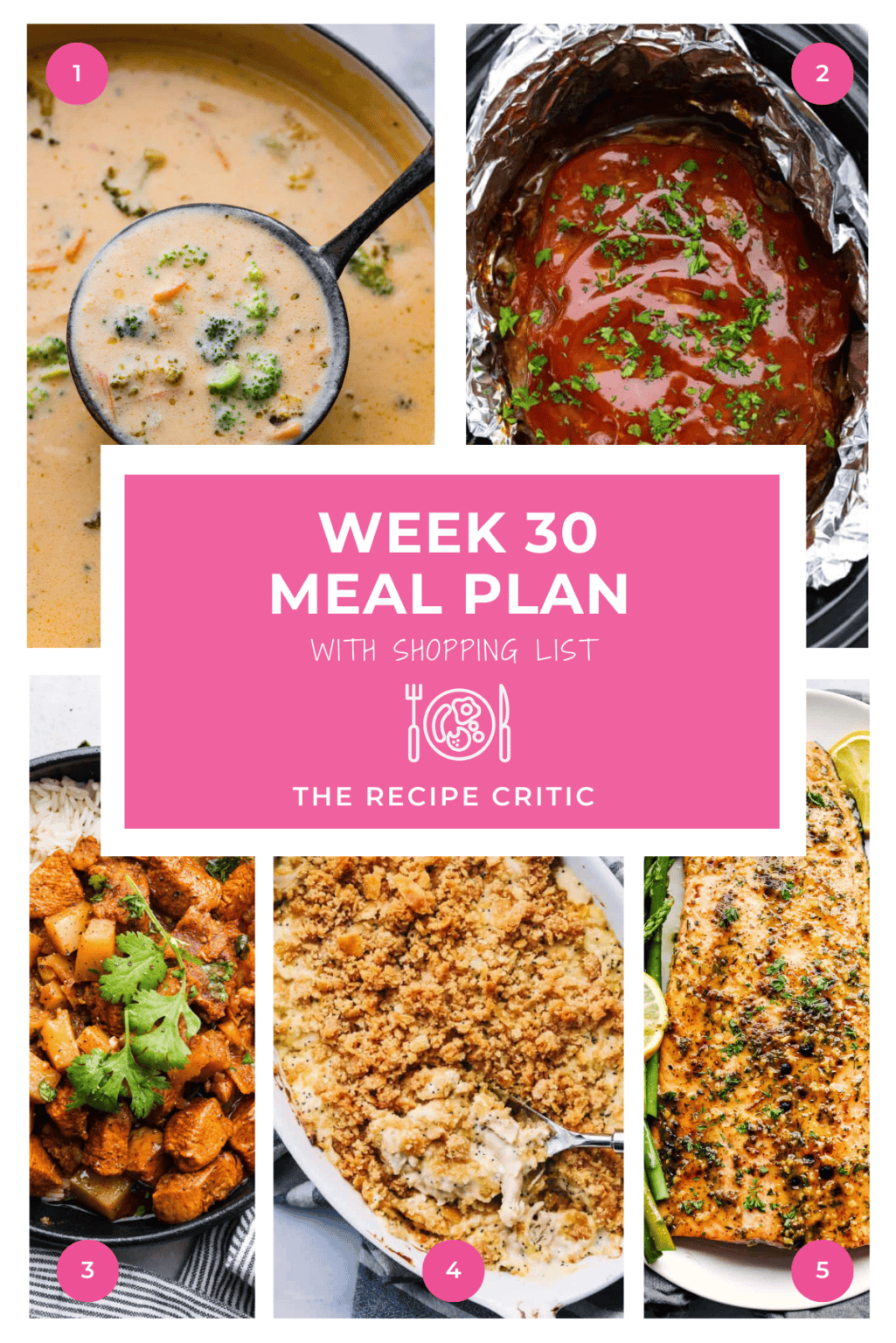 Weekly Meal Plans - The Recipe Critic