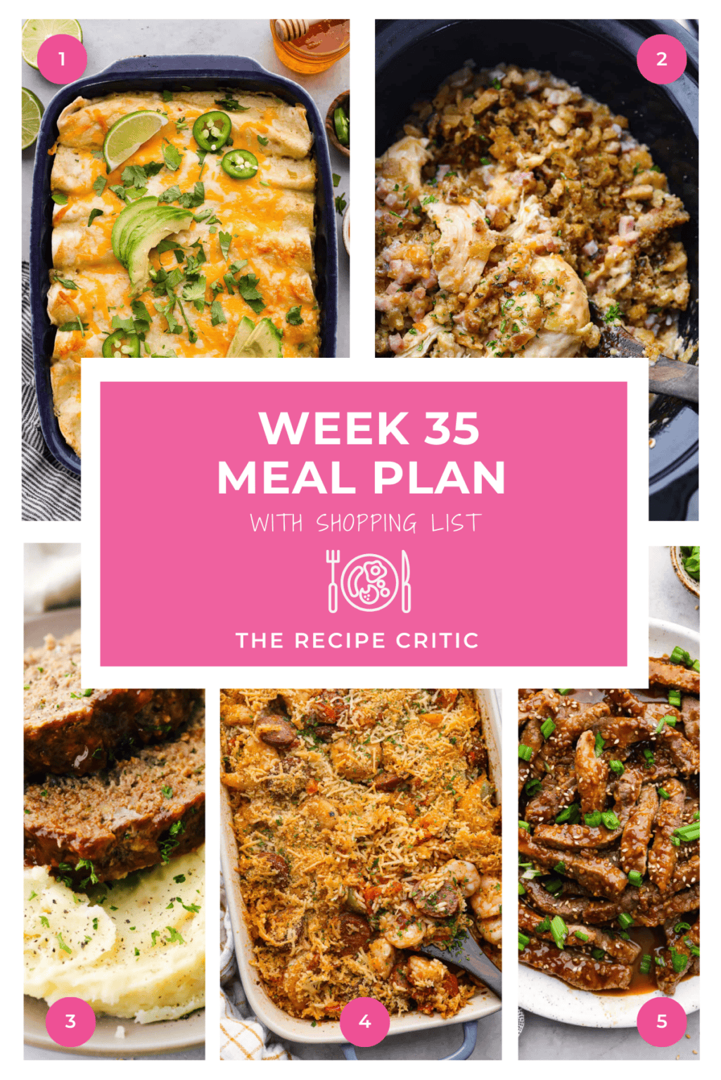 Weekly Meal Plans - The Recipe Critic
