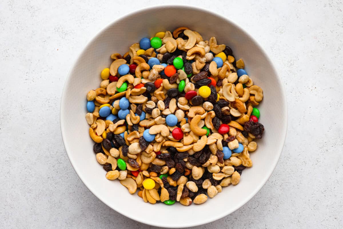 All of the ingredients mixed together.