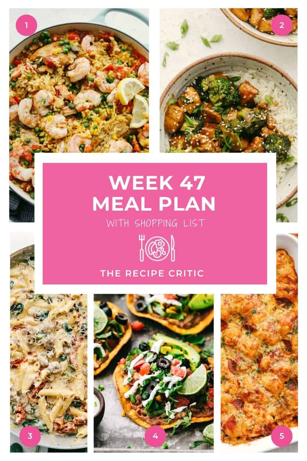 Weekly Meal Plans - The Recipe Critic