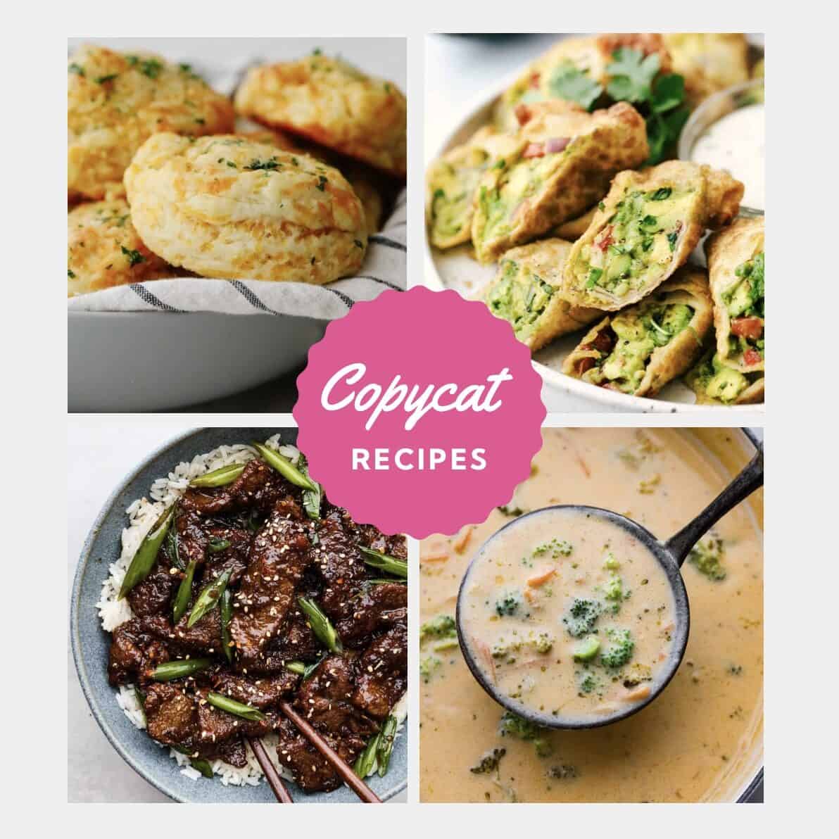 Copycat Recipes Ebook graphic. 