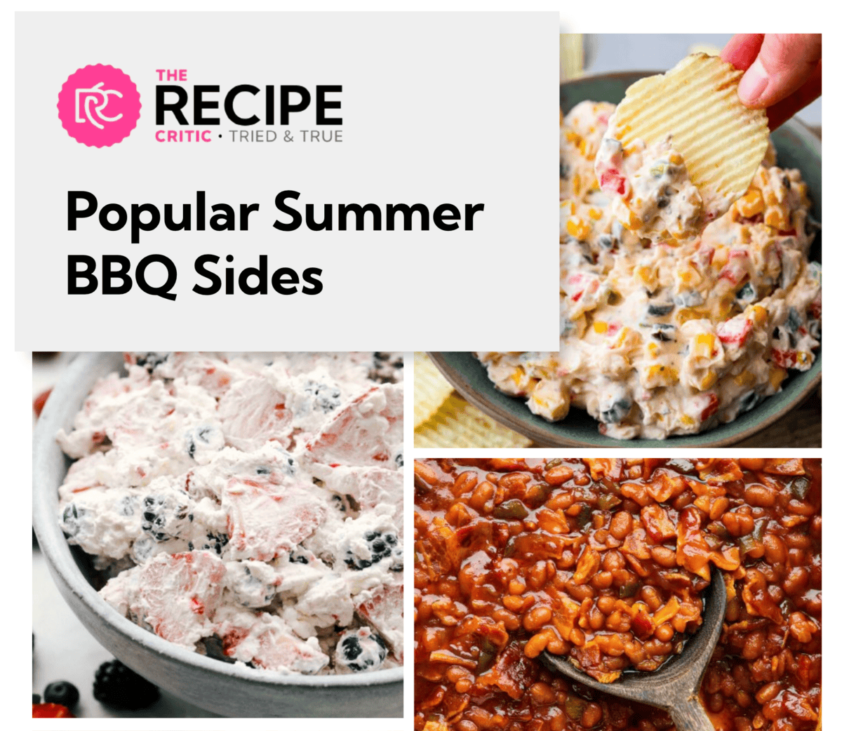 Popular summer bbq sides graphic