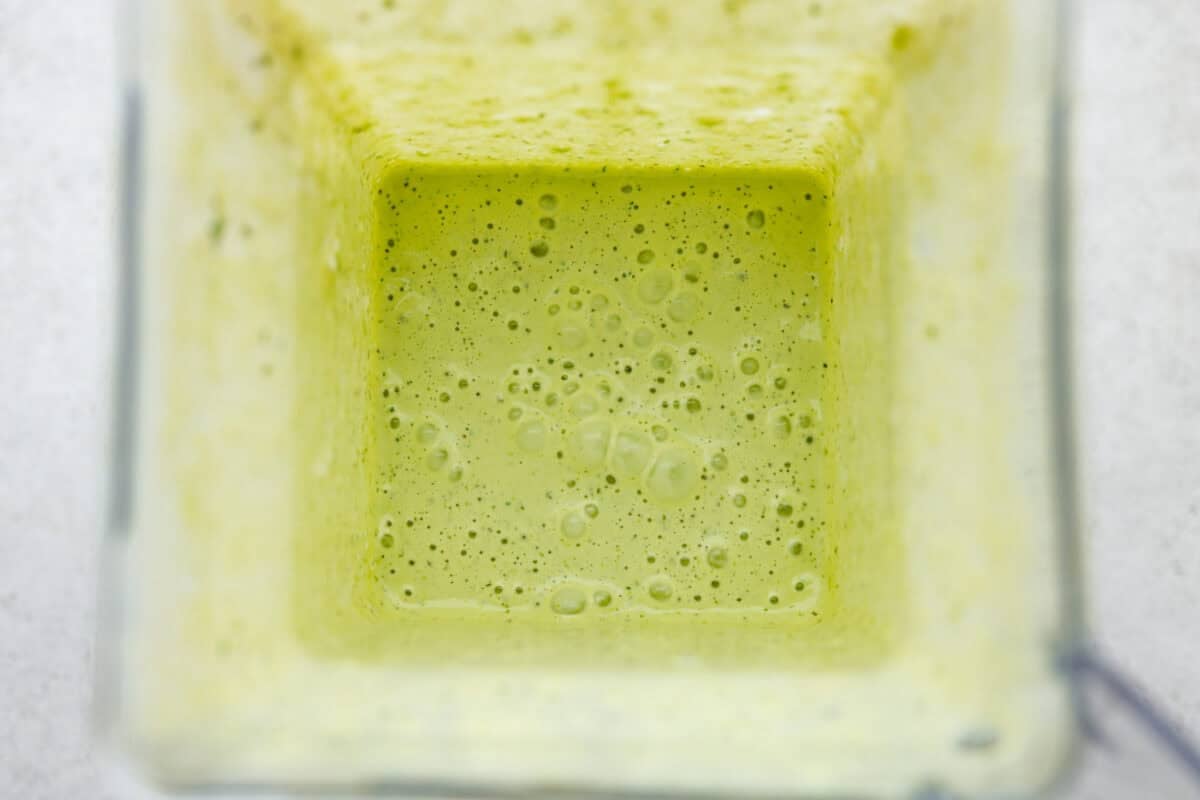 Spice meets creamy! This Jalapeño Ranch Dressing is cool, tangy, and just the right amount of zesty heat. Perfect for drizzling, dipping, or smothering on everything from salads to tacos. All of the ingredients blended up.