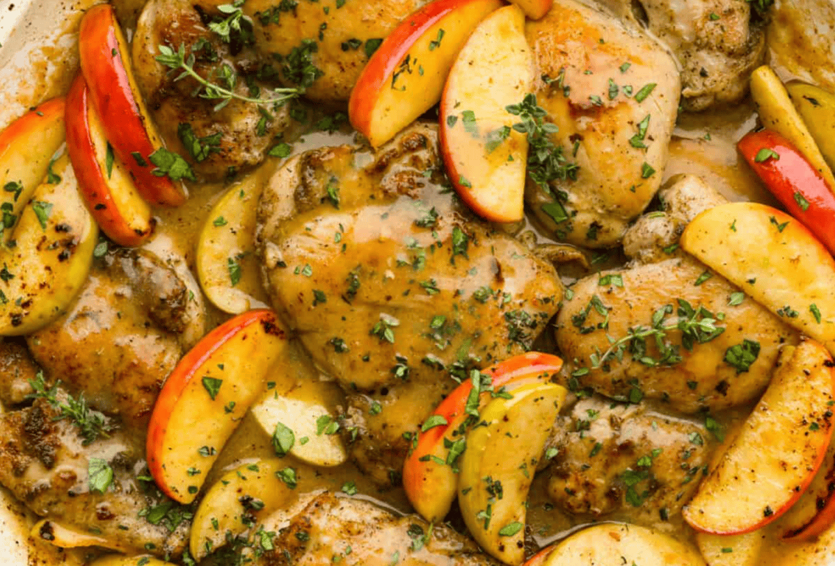 Cozy Apple Cider Chicken Thighs