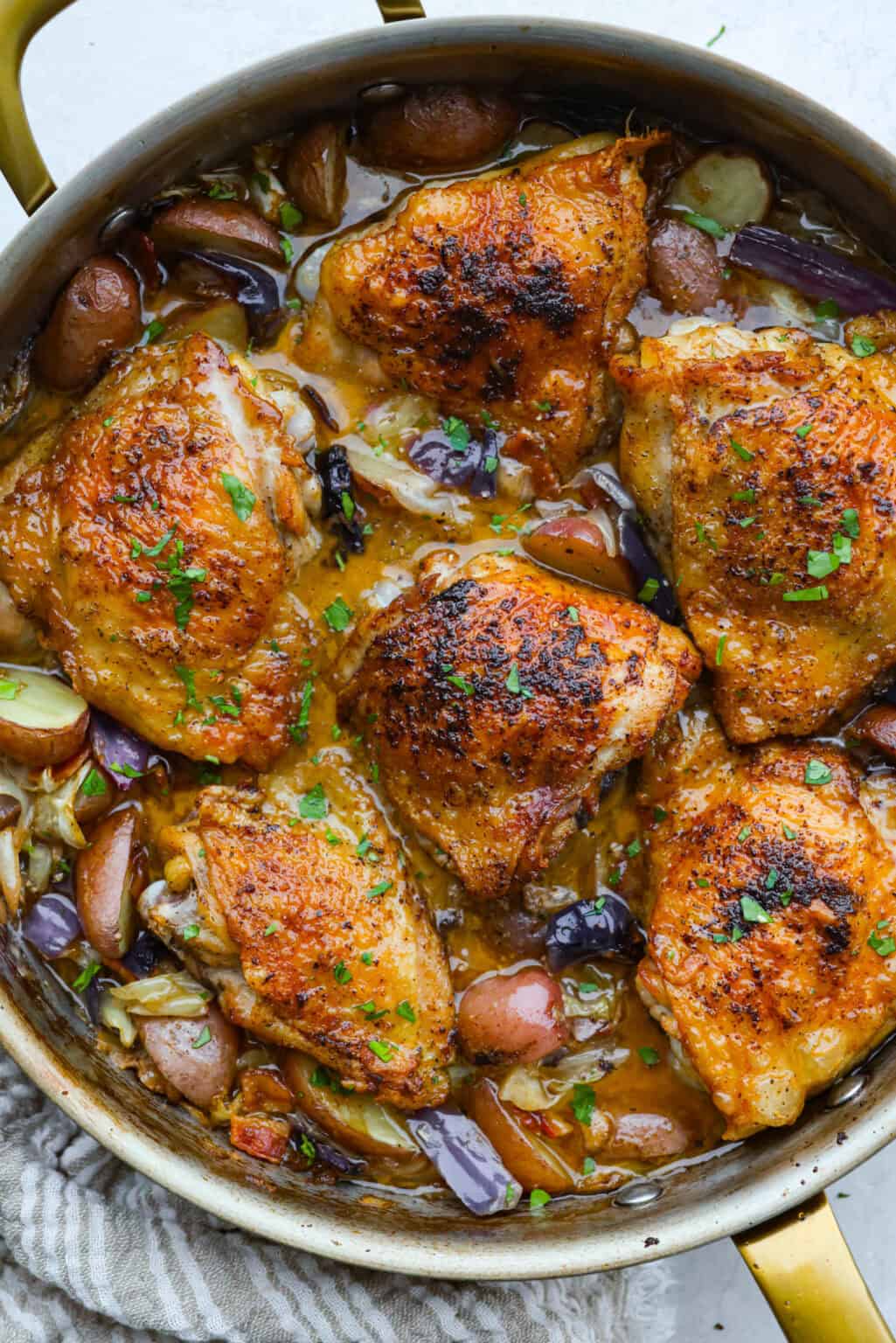 One Pan Irish Chicken with Cabbage Potatoes and Bacon | The Recipe Critic