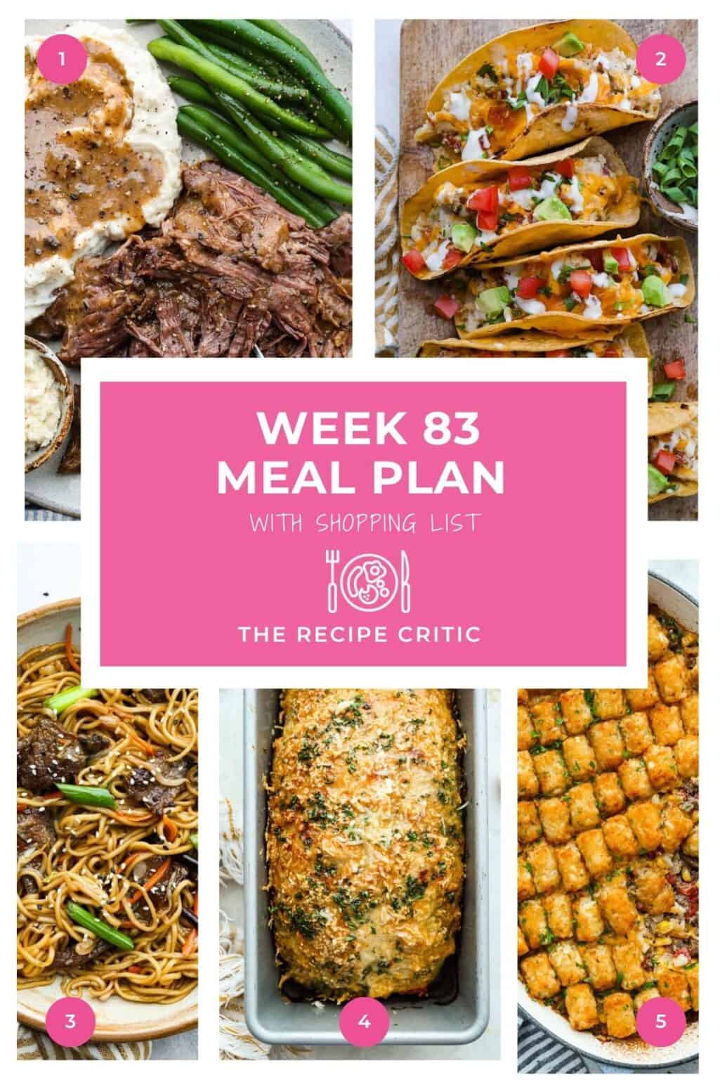 Weekly Meal Plan #83 | Recipe Room