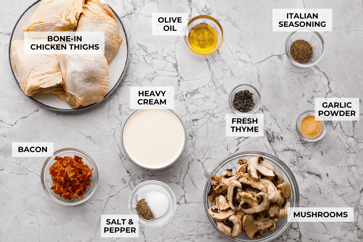 Creamy Bacon Mushroom Thyme Chicken Recipe | The Recipe Critic
