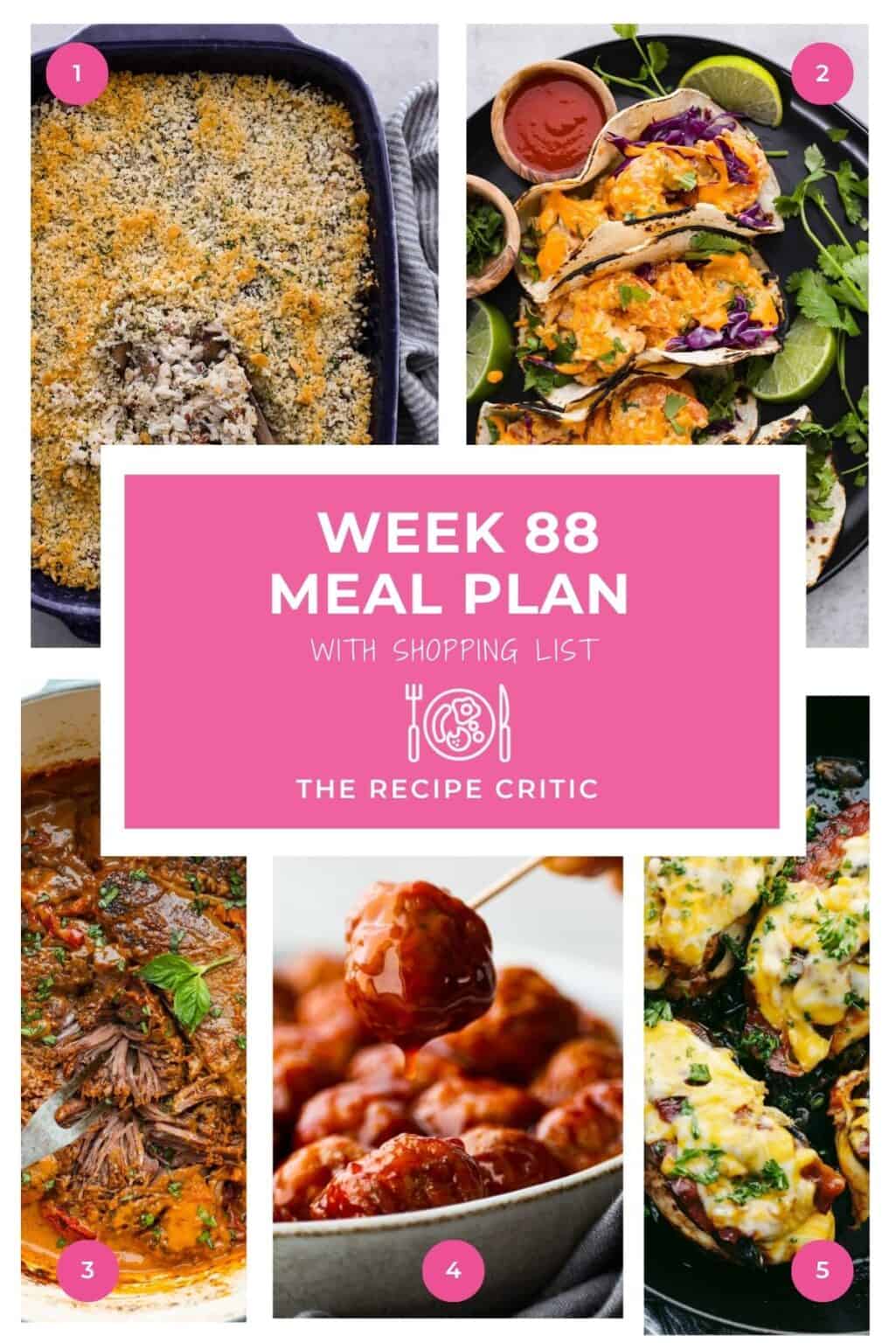 Weekly Meal Plans - The Recipe Critic