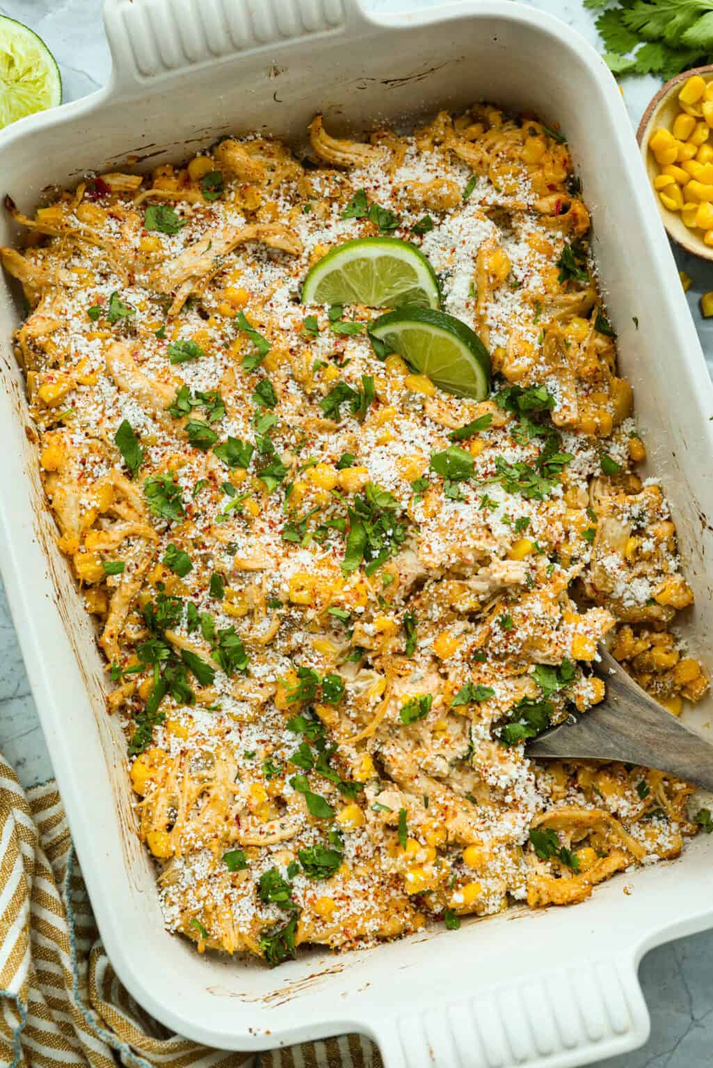 Mexican Street Corn Chicken Casserole with Eloté Flavors | The Recipe ...