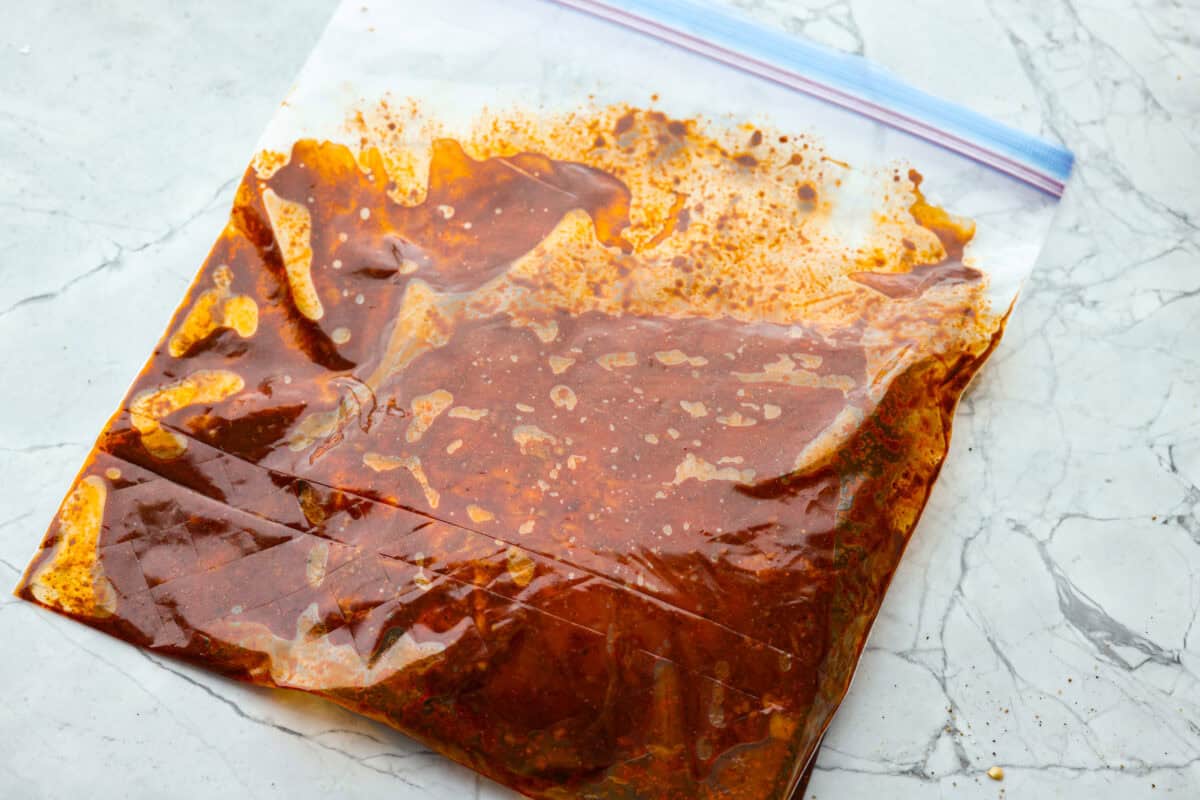 Grilled steak fajitas are one of those dinners that feels fun the second it hit the table. The steak is juicy and smoky, the peppers and onions are tender and flavorful, and everyone gets to build their fajitas just the way they like them. Flank steak in the marinade in a zip lock bag.