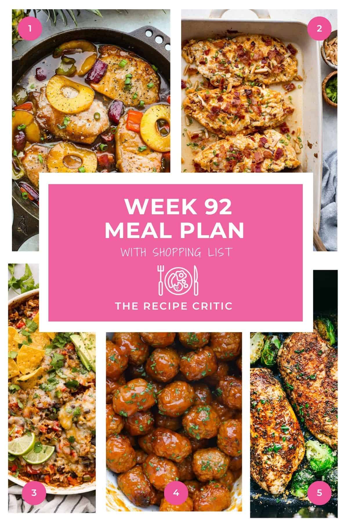 Weekly Meal Plan #92 | The Recipe Critic Weekly Meal Plan #92 | The Recipe Critic