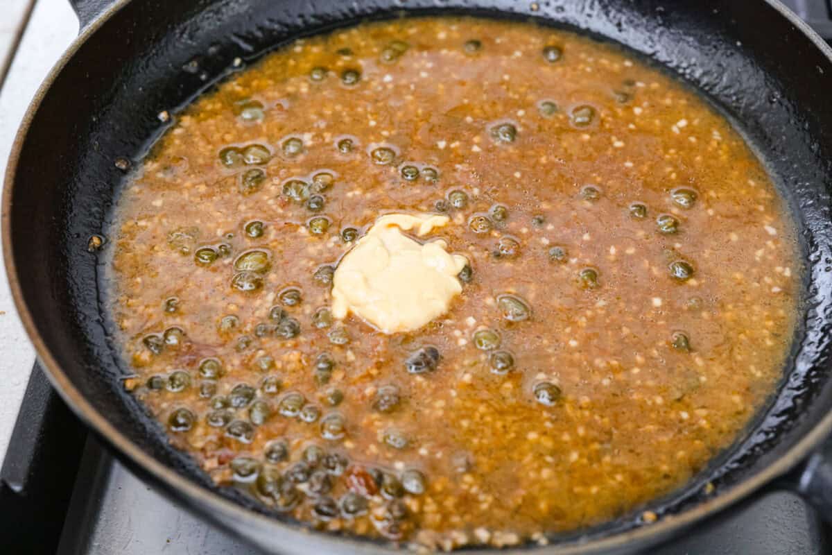 DIjon mustard added to the sauce.