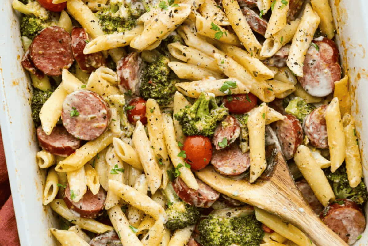 Creamy Sausage Pasta Bake