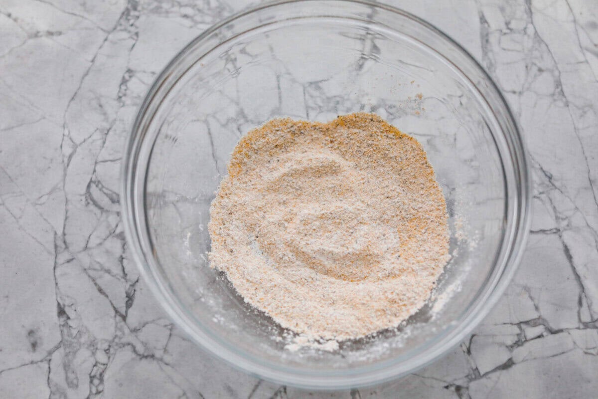 Seasonings mixed together in a bowl.